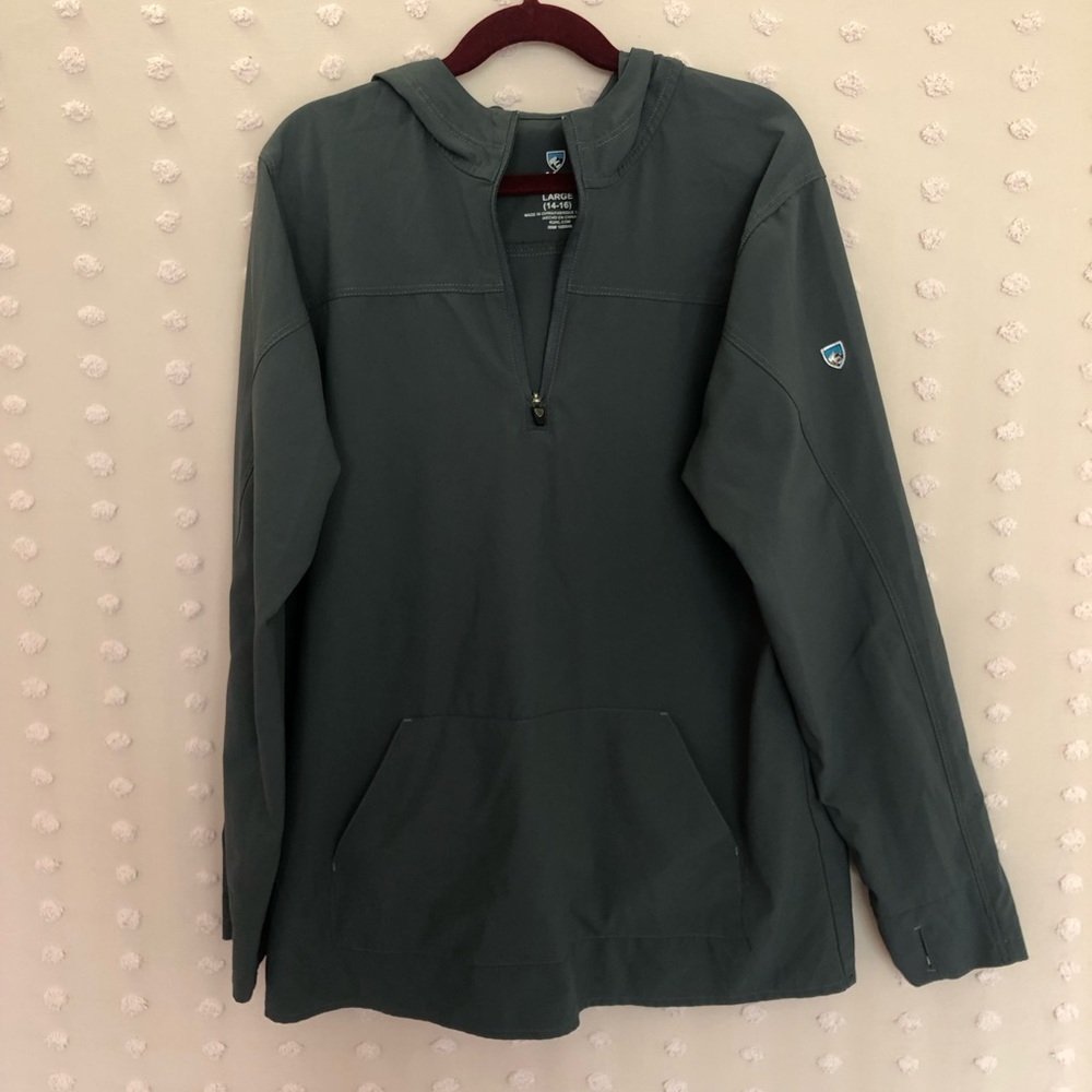 Kuhl‎ Boys Quarter Zip Hooded Windbreaker Jacket